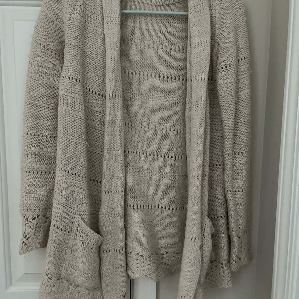 Cozy Tan Knit Sweater